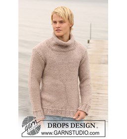 Trui gemaakt van Drops Snow - Eskimo