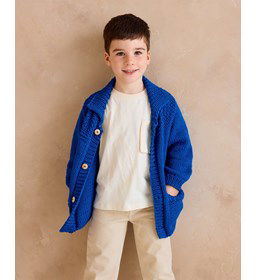 Jasje met reverskraag gemaakt van knopen