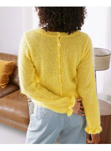 Damestrui met gerimpelde boordjes