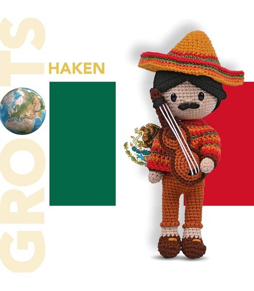 Haakpatroon Pop Mexicaan met sombrero