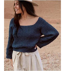 Trui met wijde mouwen