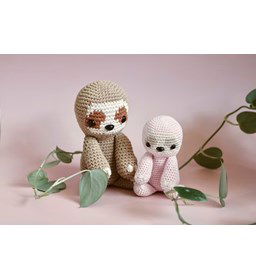 Luiaard gemaakt van Scheepjes Cahlista