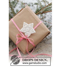 Kerstster gemaakt van Drops Cotton Light