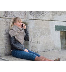 Colsjaal gemaakt van Haaknaalden