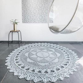 Durable Haakpatroon vloerkleed, gemaakt van Durable Cosy.  Formaat; 175 cm