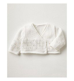 Baby wikkeltruitje gemaakt van Phildar Phil Love Coton