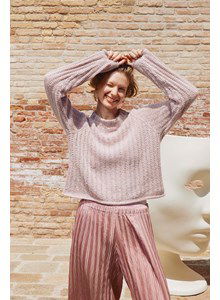 Damestrui Curator of Stitches in verticaal ribbelpatroon