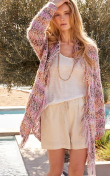 zomers damesvest met franjes