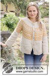 Breipatroon Sun Wreath Cardigan van andere kant