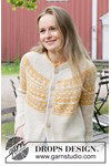 Breipatroon Sun Wreath Cardigan van andere kant