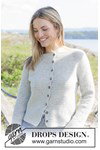 Haakpatroon damesvest met raglan Misty Coast Cardigan van andere kant