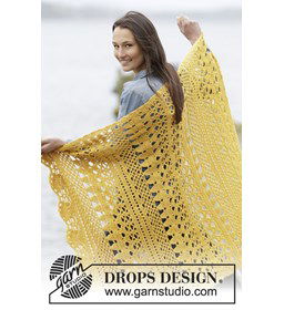 Gehaakte deken  gemaakt van Drops Nepal