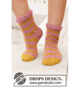 Sokken  gemaakt van Drops Snow - Eskimo