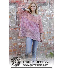 Trui XL voor dames gemaakt van Drops Brushed Alpaca Silk