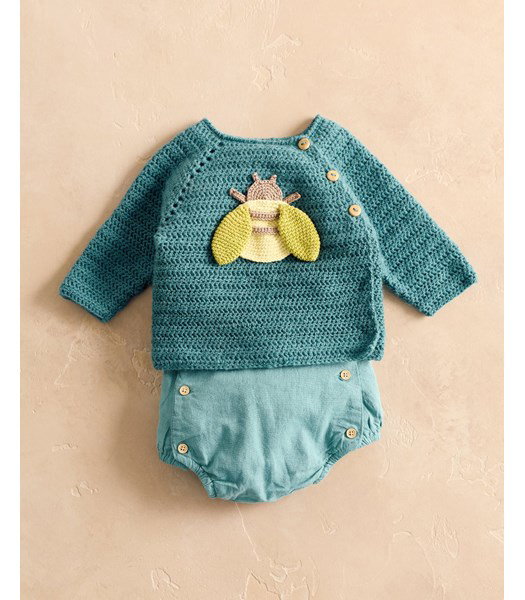 Haakpatroon babytruitje met bij