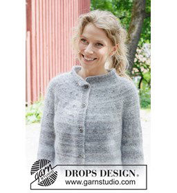 Winter Poem Cardigan gemaakt van Drops Fabel