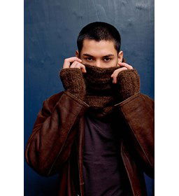 Snood gemaakt van rondbreinaald nr 6