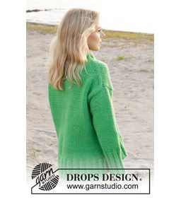 Dikke damestrui met extra brede boorden gemaakt van Rondbreinaald nr 9