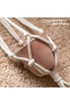 Macrame patroon Loft Plant Hanger van andere kant