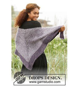 Omslagdoek gemaakt van Drops Kid Silk