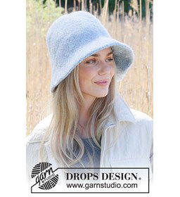 Gevilte dameshoed gemaakt van Rondbreinaald nr 9