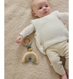 Spencer voor baby gemaakt van Phildar Phil Baby doll