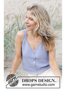 Damestop met knoopjes