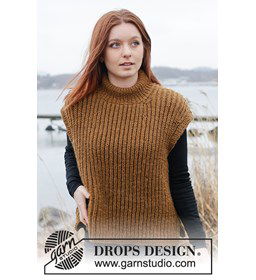 Mouwloze damestop gemaakt van Drops Alaska