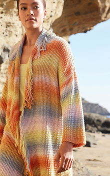 damesvest met kleine rolkraag