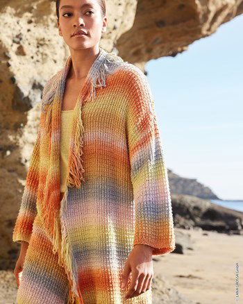 damesvest met kleine rolkraag