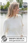 Breipatroon trui met kabels Winter Hush Sweater van andere kant