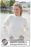 Breipatroon trui met kabels Winter Hush Sweater van andere kant