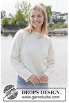 Breipatroon trui met kabels Winter Hush Sweater van andere kant
