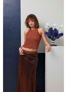 Haltertop Grace in halfpatentsteek