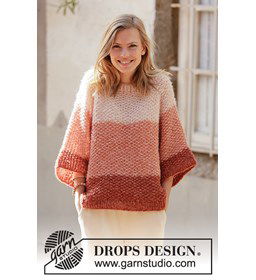 Dames trui gemaakt van Drops Brushed Alpaca Silk