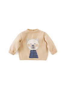 Babyvest met inbreimotief van een beer