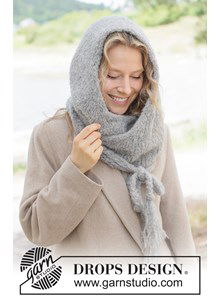 Gebreide mutssjaal met zachte alpaca & zijde