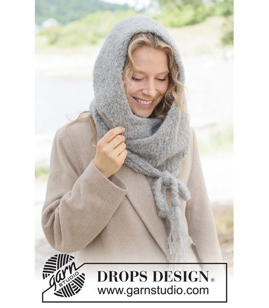 Breipatroon Gebreide mutssjaal met zachte alpaca & zijde