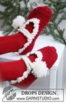Haakpatroon Gehaakte Kerst slippers 