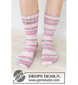 Cosmic Climbers Sokken gemaakt van DROPS Fiesta