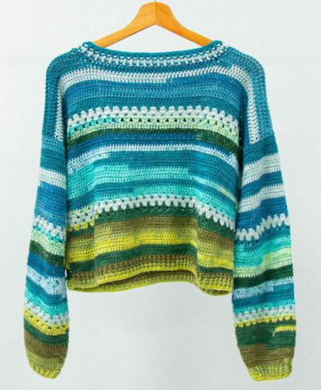Haakpatroon Colour Block Sweater