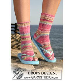Sokken met grote teen gemaakt van Drops Fabel