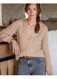 Damesvest met V-hals