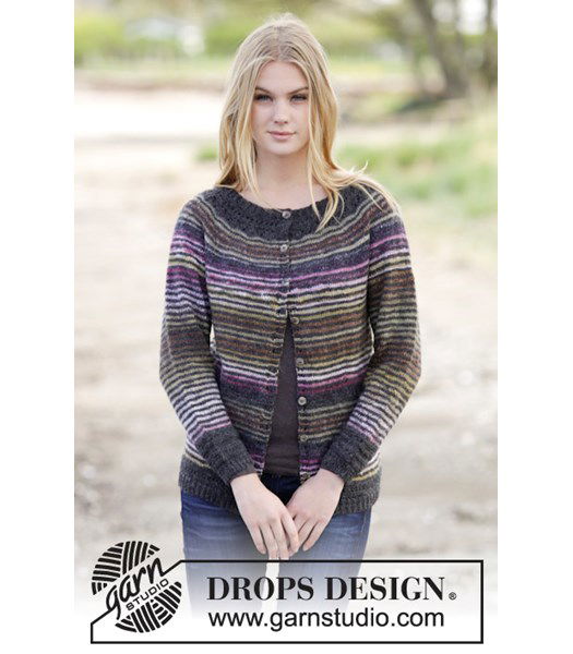 Breipatroon Getailleerd vest met strepen
