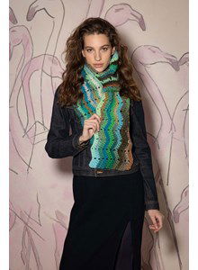 Sjaal in zigzag patroon