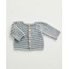 Babyvest Blaise in ribbel en tricot