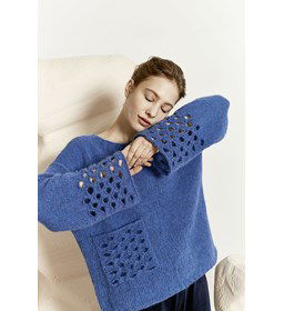 Damestrui gemaakt van Lang Yarns Malou Light uni en color