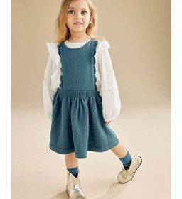 Schortjurkje met gerimpelde rok