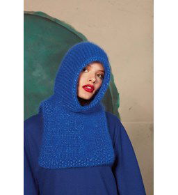 Capuchonkraag in parelsteek