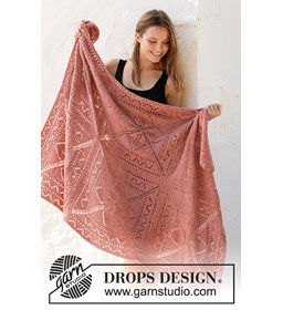 deken gemaakt van DROPS Sky